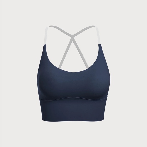 Berlook Activewear Navy Halter Sports Bra - Light Support - Picture 5 of 7